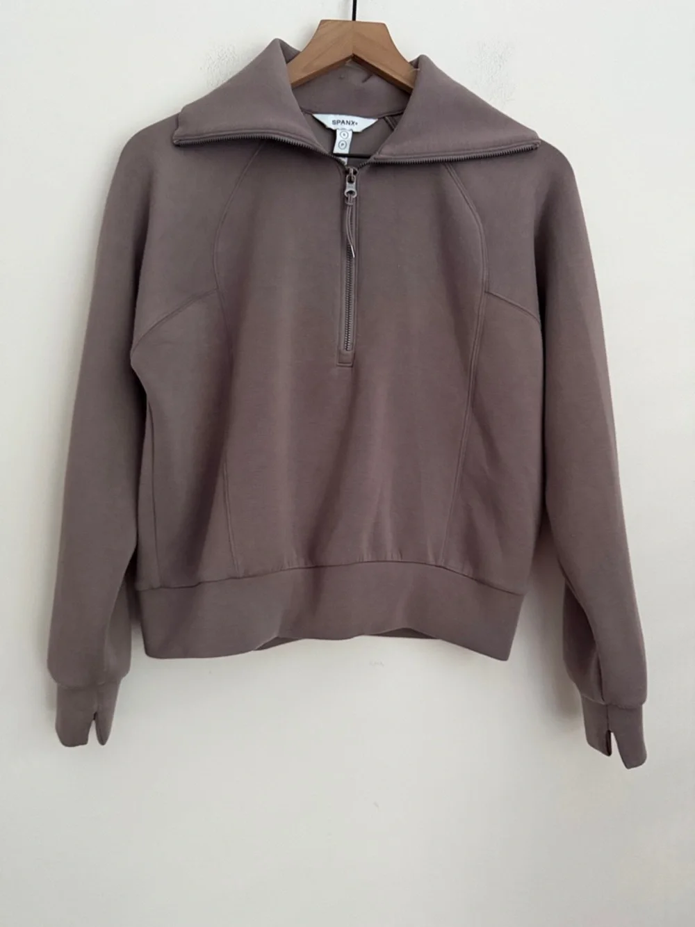 SPANX Women’s Air Essentials Half Zip Ultra Soft Pullover S - Picture 2 of 8